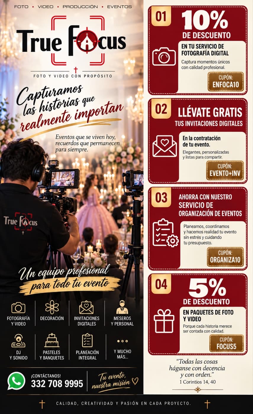 True Focus — Foto y video con propósito