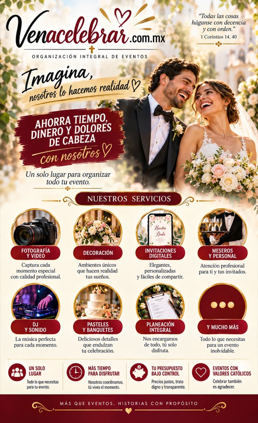 Venacelebrar.com.mx — Organización integral de eventos