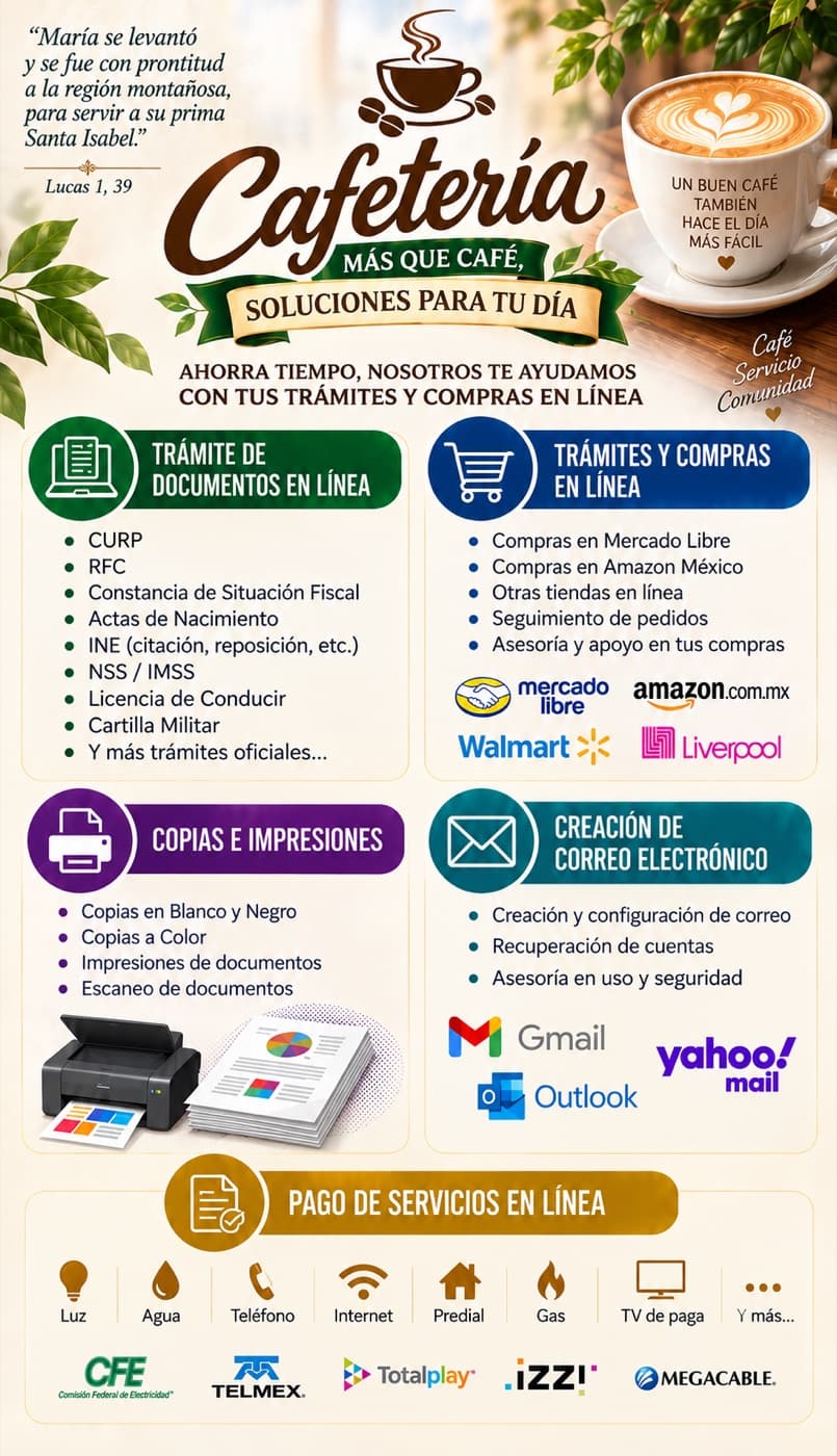 Cafetería — Soluciones para tu día